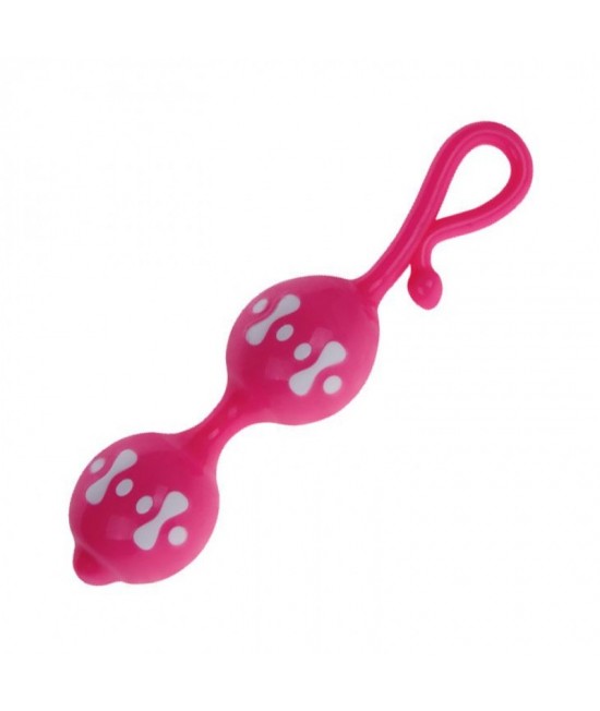 Розовые вагинальные шарики с узором Orgasmic