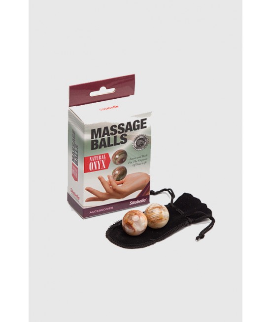 Шарики массажные оникс