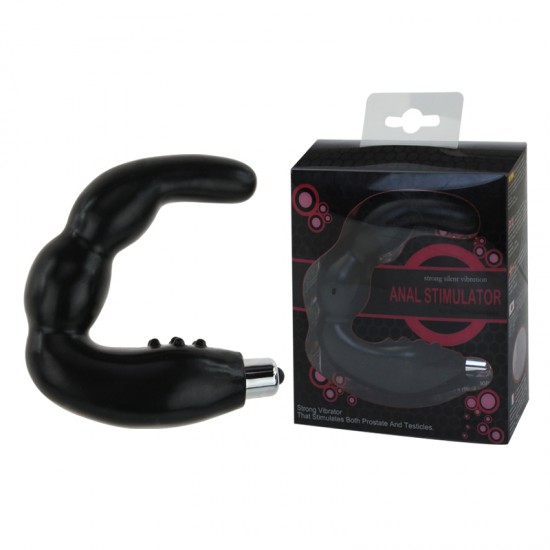 Массажер простаты и точки G - Anal stimulator, черный , арт. BI-040019-1