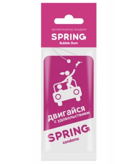 АРОМАТИЗАТОР АВТОМОБИЛЬНЫЙ SPRING,BUBBLE GUM