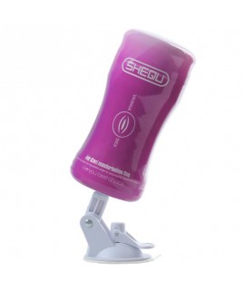 Вибро-мастурбатор на присоске SHEQU HOT COOL CUP Pussy