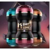 Двухсторонний мужской мастурбатор "King Kong" Baby blue анал, рот Burgundy и вагина Golden (в ассортименте )
