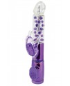 Вибратор с клиторальным стимулятором в виде бабочки, 7 режимолв вибрации, фиолетовый