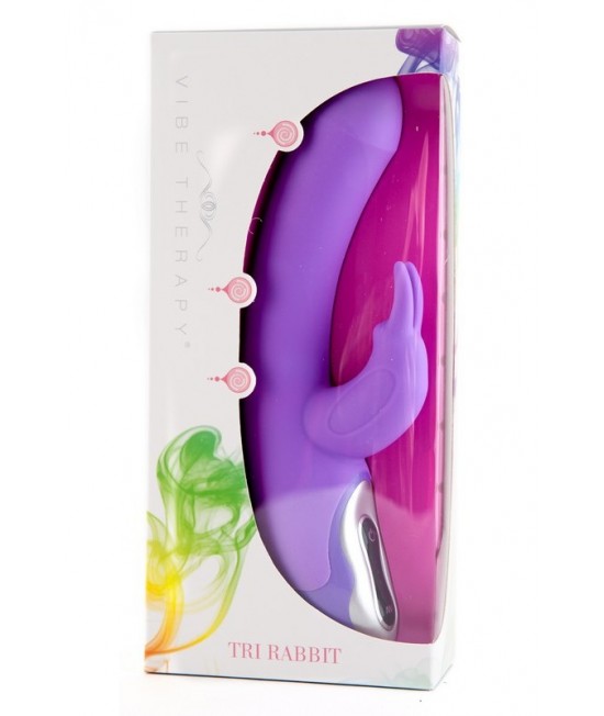 ВИБРАТОР С КЛИТОРАЛЬНЫМ СТИМУЛЯТОРОМ, 7 РЕЖИМОВ ВИБРАЦИИ, ФИОЛЕТОВЫЙ 