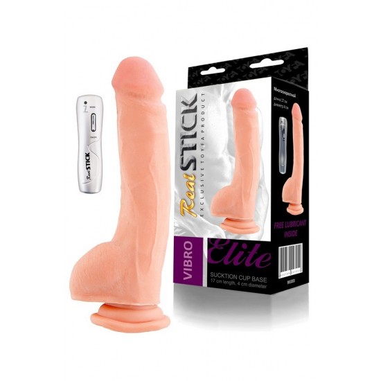 ВИБРАТОР НА ПРИСОСКЕ ТЕЛЕСНЫЙ, 7 РЕЖИМОВ ВИБРАЦИИ, 17 СМ 