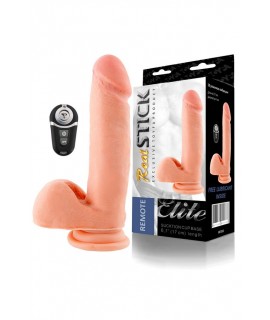 ВИБРАТОР С ПУЛЬТОМ ДУ, ТЕЛЕСНЫЙ,10 РЕЖИМОВ ВИБРАЦИИ, ПЕРЕЗАРЯЖАЕМЫЙ, 17 СМ 