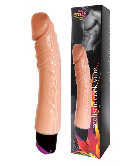 ФАЛЛОИМИТАТОР С ВИБРАЦИЕЙ "REALISTIC COCK VIBE" L 200 мм D 40 мм