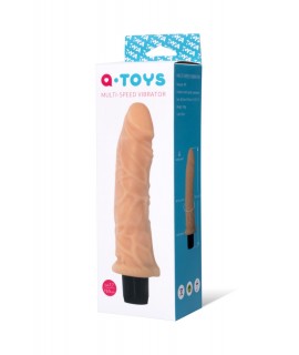 ВИБРАТОР РЕАЛИСТИЧНЫЙ МНОГОСКОРОСТНОЙ С РЕЛЬЕФНЫМ СТВОЛОМ, 19,5 СМ