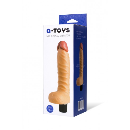 ВИБРАТОР РЕАЛИСТИЧНЫЙ МНОГОСКОРОСТНОЙ, 18 СМ