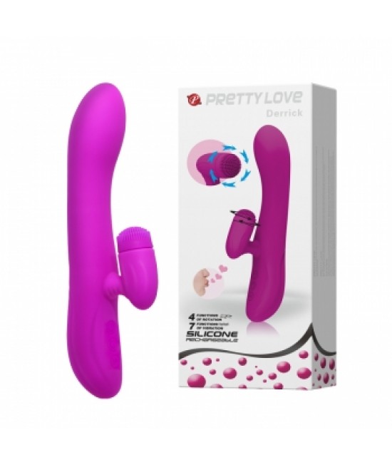 Вибратор с клиторальным стимулятором Pretty Love