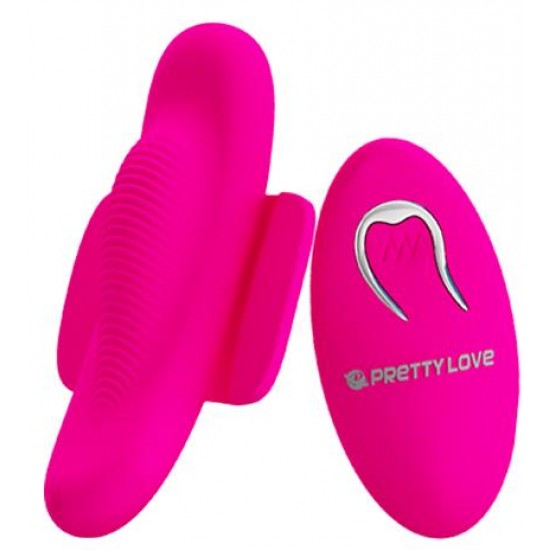 PrettyLove Fairy Boat II вибровкладка в трусики с пультом ДУ, перезаряжаемая, 12 режимов вибрации