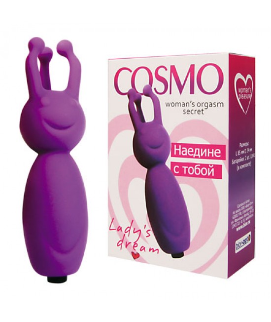 ВИБРОМАССАЖЁР МИНИ цвет фиолетовый L 85 мм D 24 мм