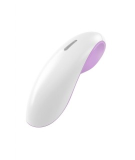 Клиторальный стимулятор бело-розовый