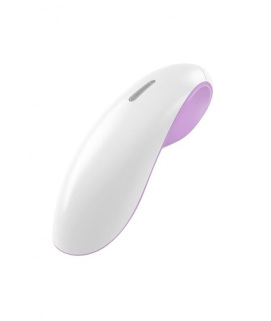 Клиторальный стимулятор бело-розовый