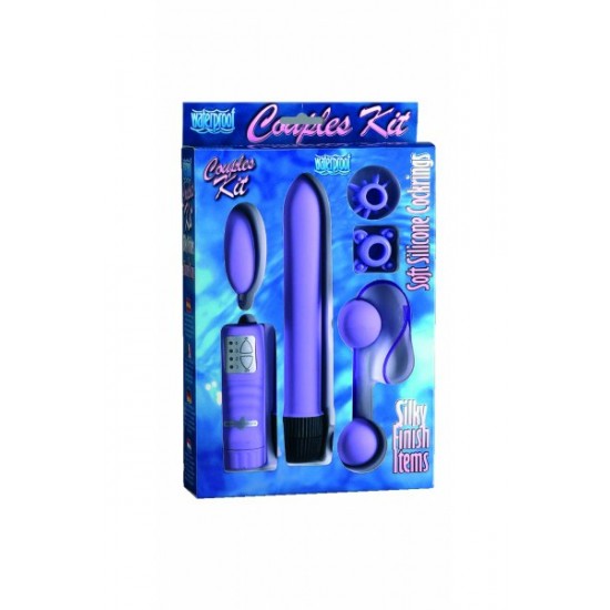 Вибронабор (Вибратор, виброяйцо, вагинальные шарики, 2 кольца)